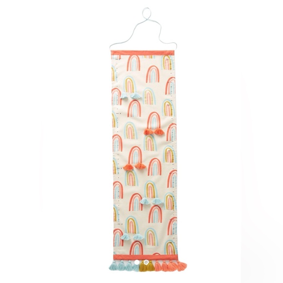 Anthropologie Rainbow Growth Chart with Tassels - Picture 1 of 9